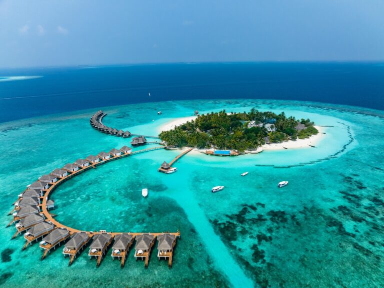 Aerial,View,,Maldives,,North,MalÈ,Atoll,,Indian,Ocean,,Thulhagiri,Island